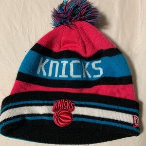 Knicks Pink and Blue Beanie